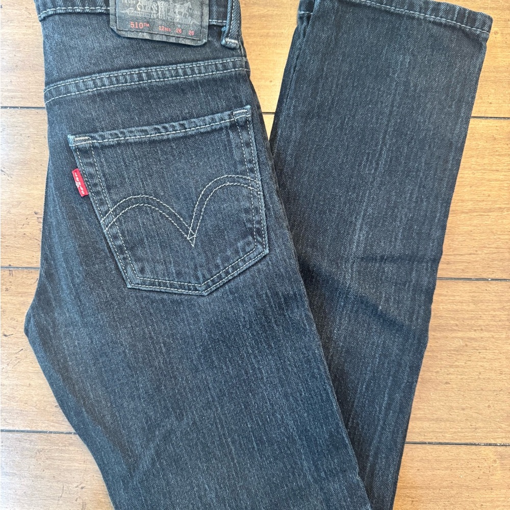 Levi's Boys Slim Fit Dark Blue Jeans